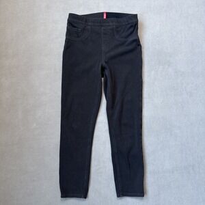 Spanx Jean-ish Leggings Womens Petite Small Black Ankle Stretch Pull On‎ 20018Q